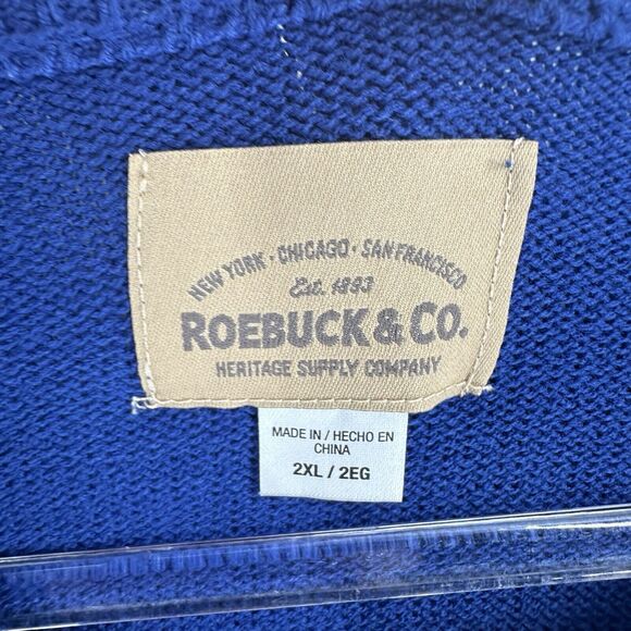 Roebuck Co Sweater Mens 2XL Blue Hanukkah We Last Eight Days Ugly Holiday NEW - Picture 11 of 13